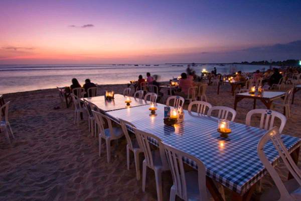 Seafood Dinner At Jimbaran Beach
